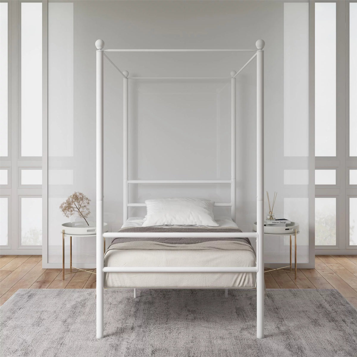 Metal Canopy Bed W6103