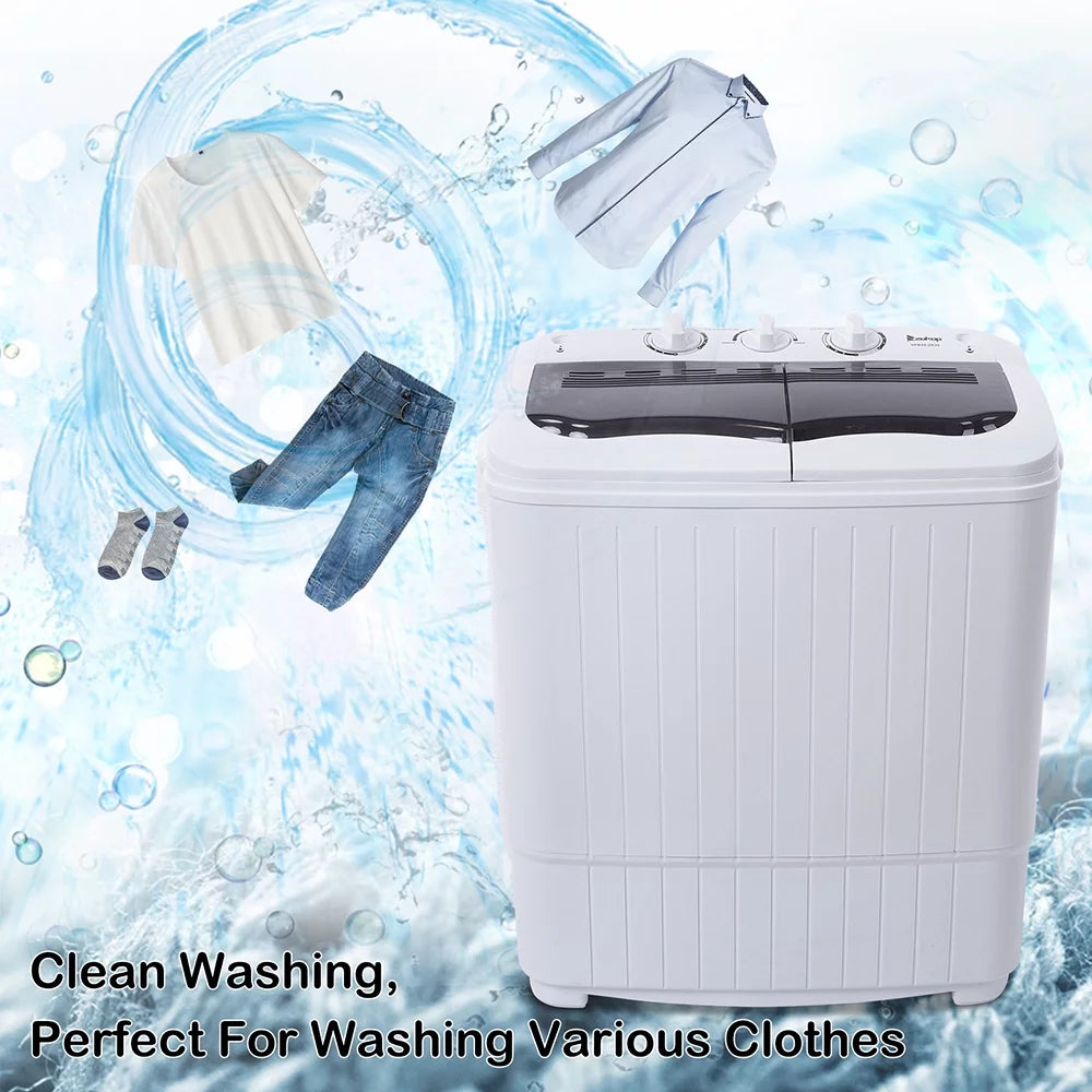Portable Compact Semi-Automatic Washer 14.3 lb Capacity Y51498