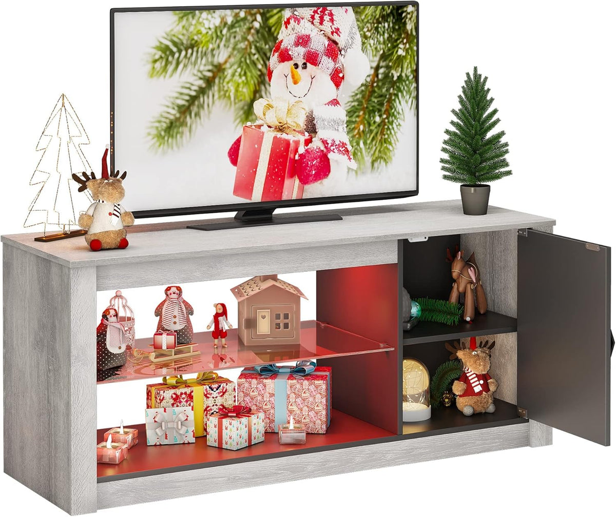Rustic Brown 42 Inch TV Stand with LED X3857