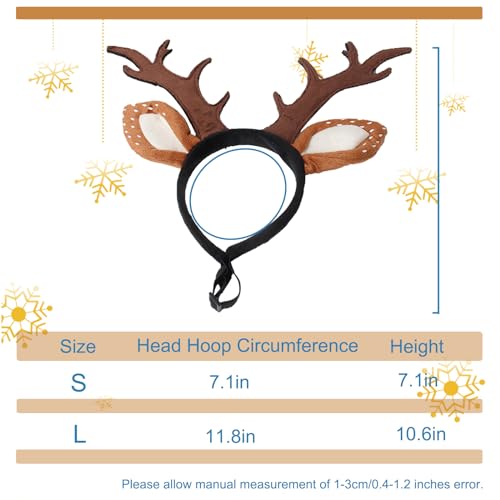 Dog Christmas Reindeer Headband K47004
