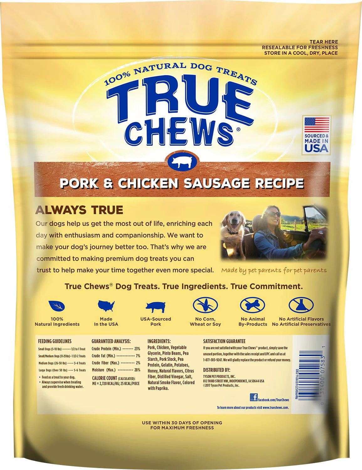 Pork & Chicken Sausage Recipe Dog Treats, 14 Oz R302768