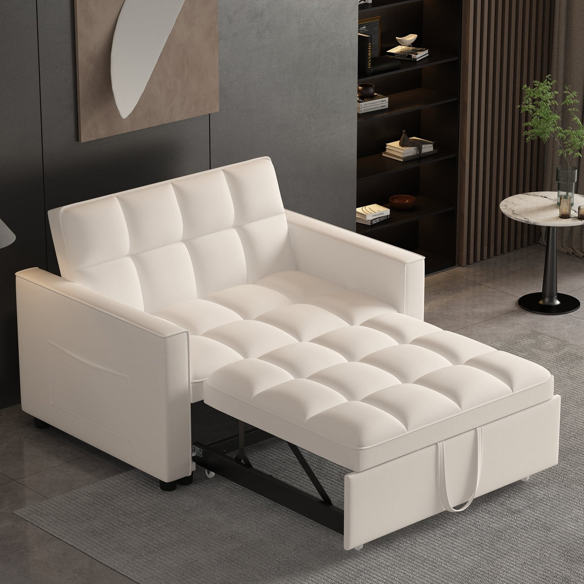 Off White Sleeper Sofa Couch Bed D648840