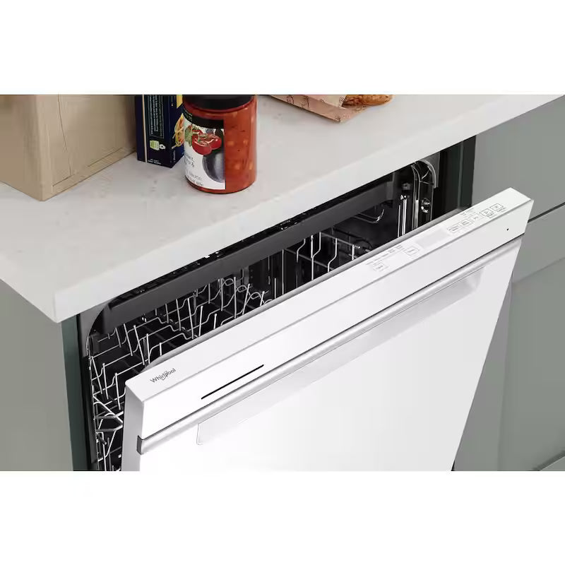 White Built-In Dishwasher with Third Level Rack D682605