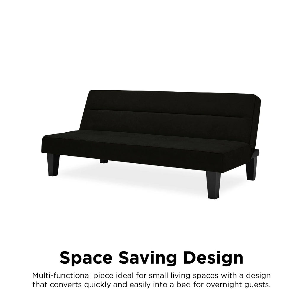 Black Microfiber Futon Y9883