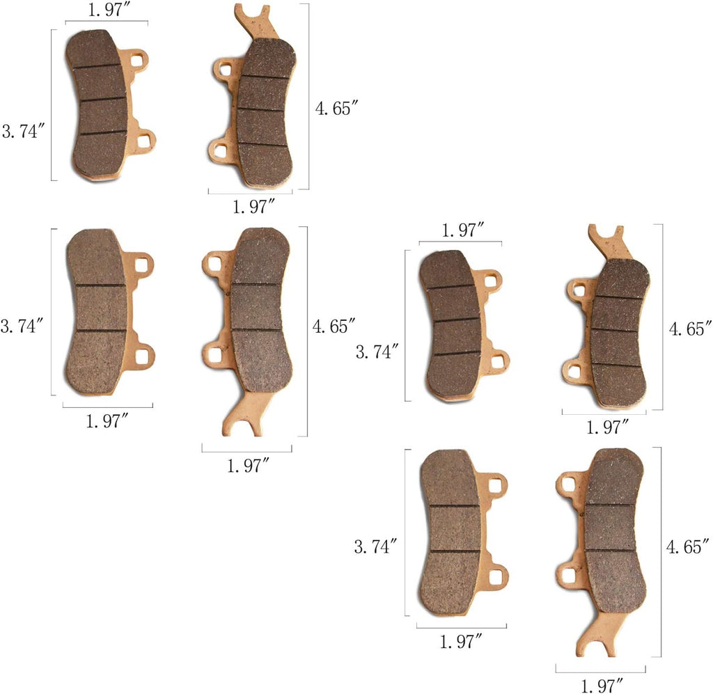4 Sets Sintered Metal Brake Pads L610