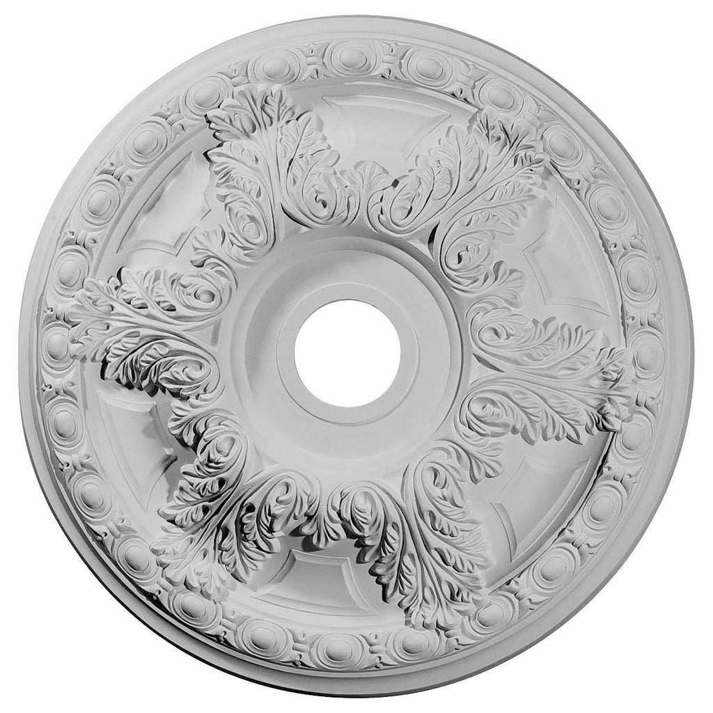 Hand-Painted Brushed Mahogany Ceiling Medallion S7765