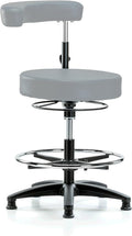 Adjustable Height Dental Stool with Arm and Foot Ring O741