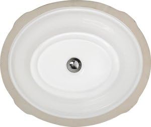 Undermount Fireclay Bathroom Sink with Overflow S652