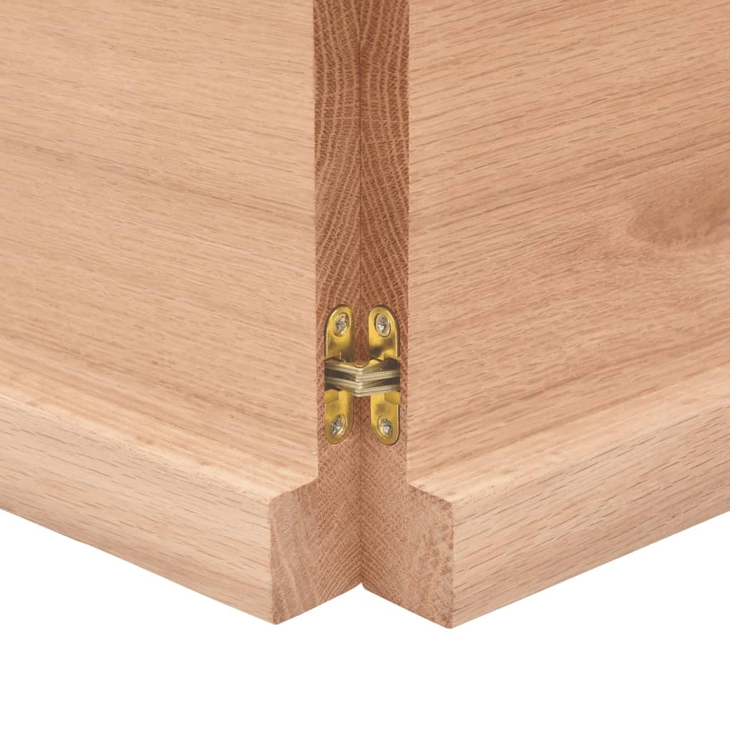 Light Brown Treated Solid Wood Live Edge Table Top V434
