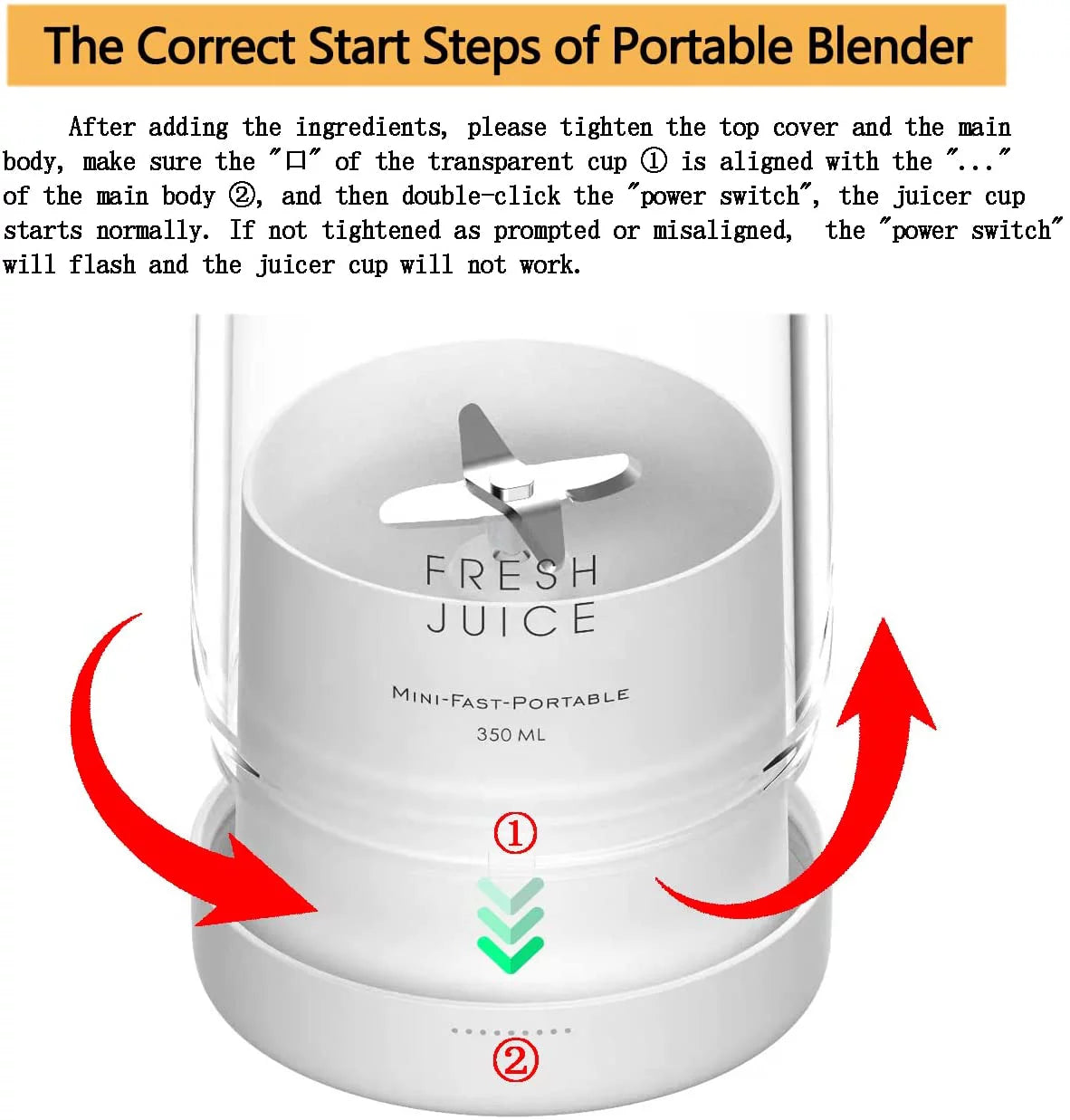 Pink Portable USB Blender U5480