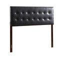 Black Faux Leather Upholstered Full Headboard G542429