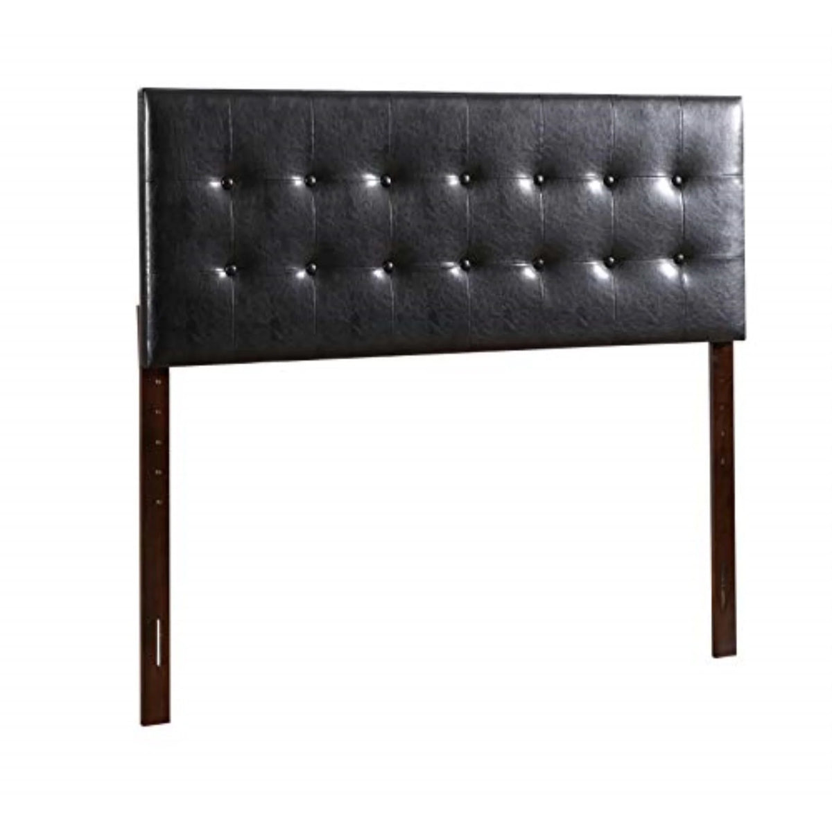 Black Faux Leather Upholstered Full Headboard G542429