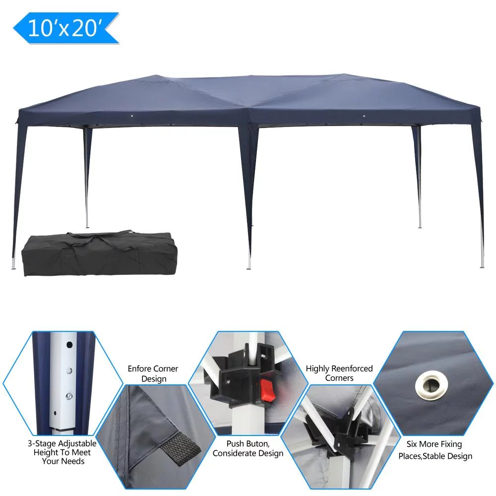 10'x20' Blue Pop Up Canopy Tent Z126657
