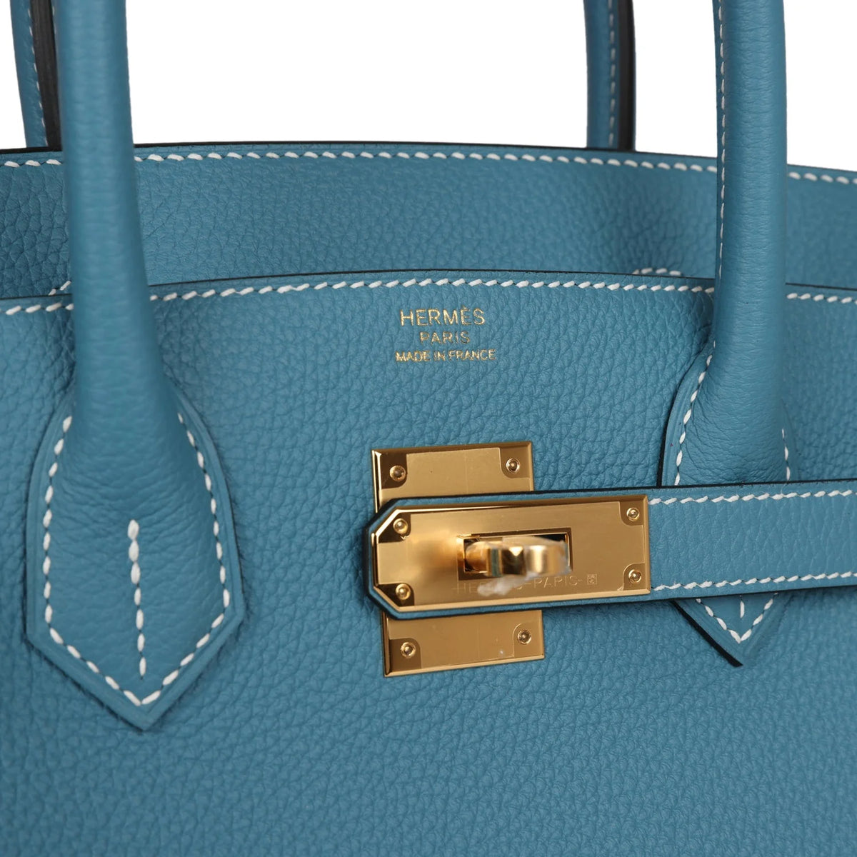 Blue Jean Togo Leather Bag C258448