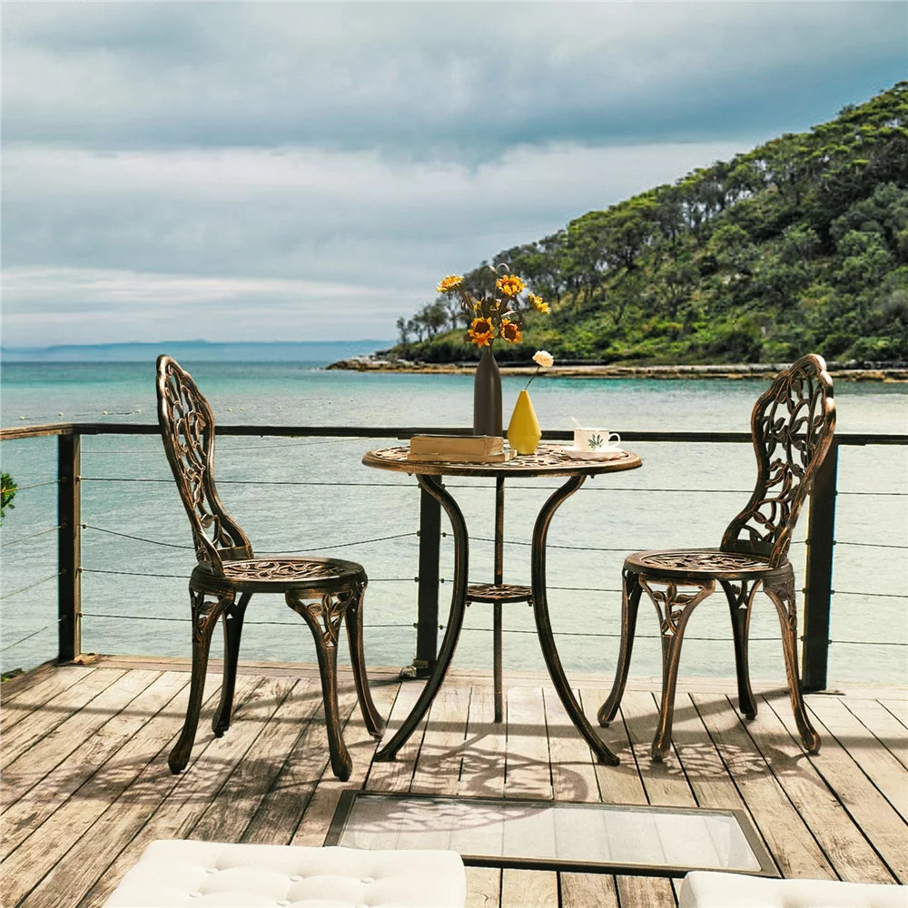 3 Piece Patio Bistro Table Set L11279