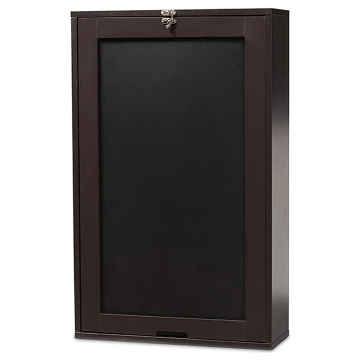Dark Brown Wood Wall-Mounted Folding Desk X514