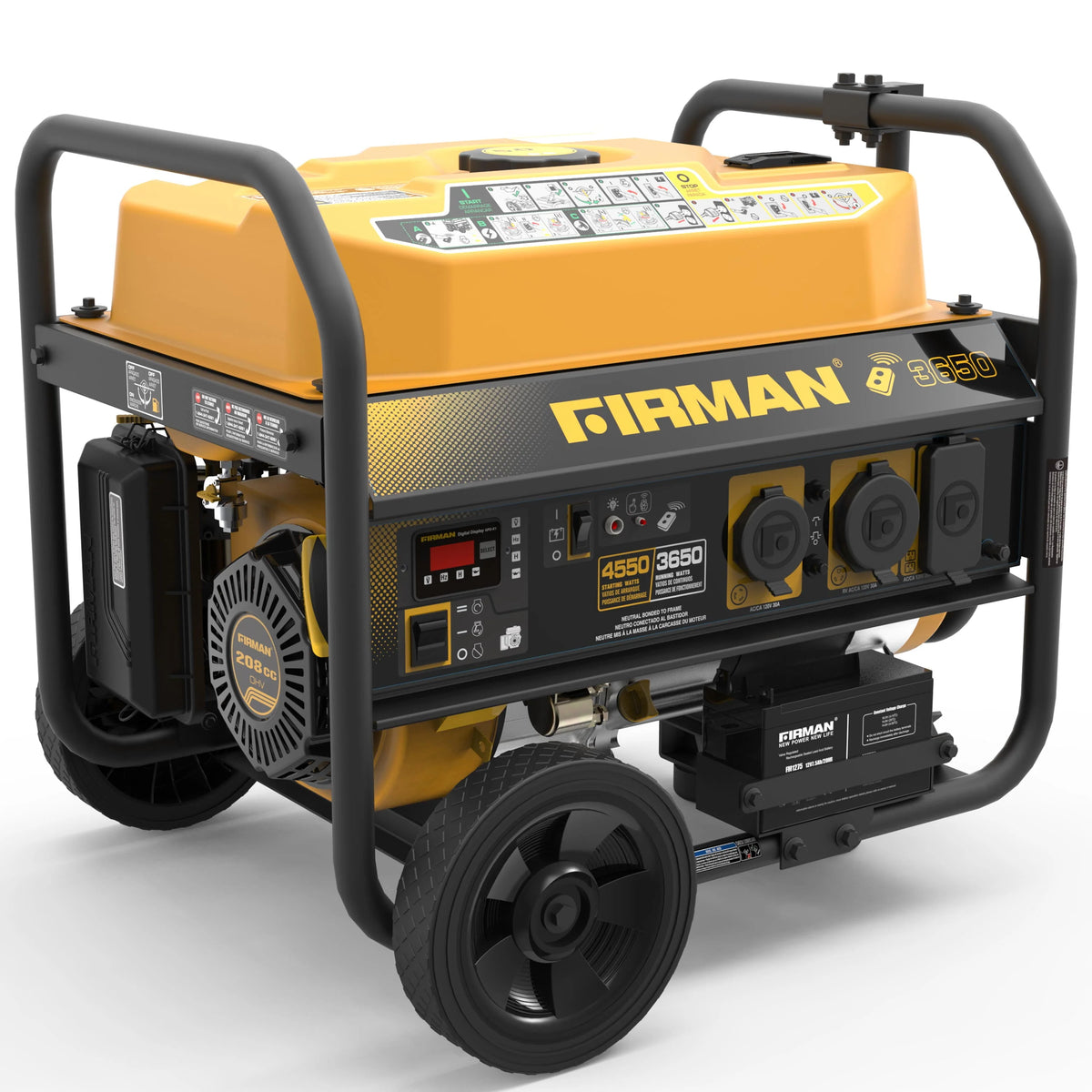 Gas Powered Portable Generator with Wheel Kit H417628