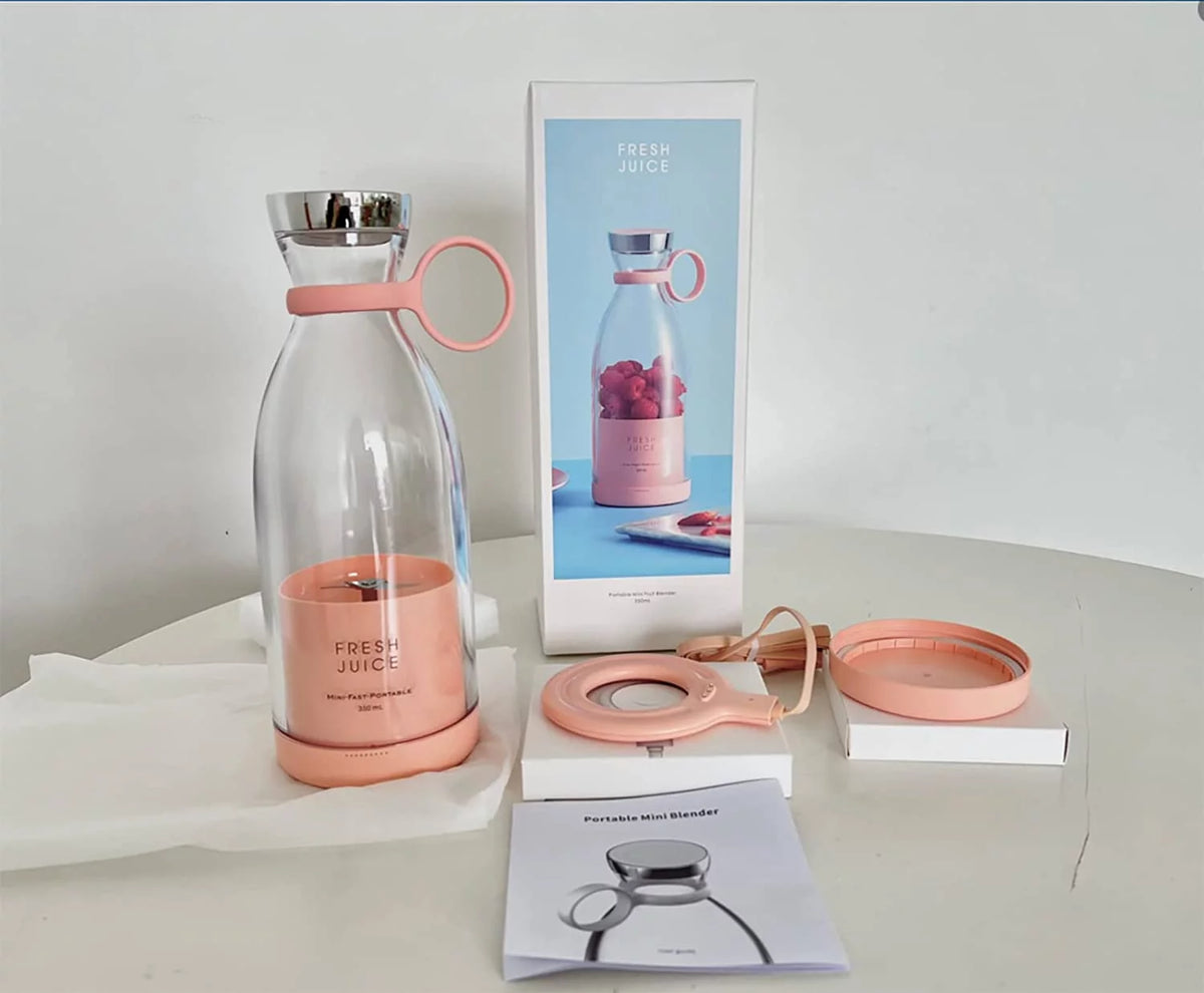 Pink Portable USB Blender U5480
