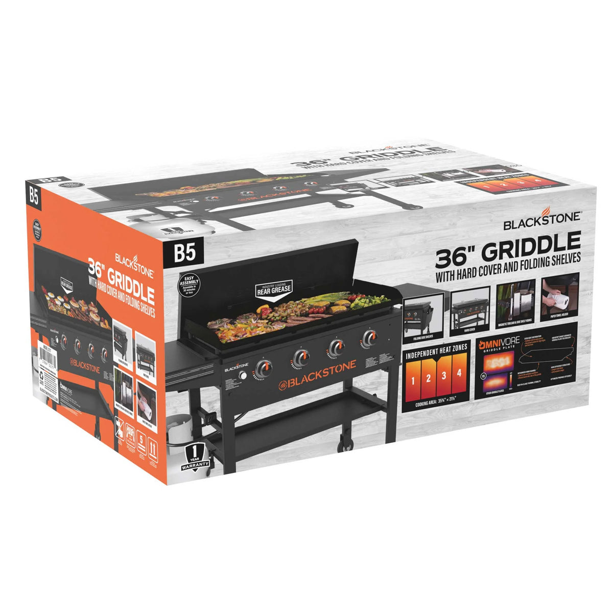 4-Burner Propane Griddle Cooking Station with Hard Cover C686