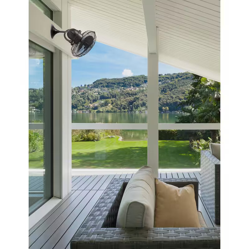 Textured Bronze Indoor/Outdoor Ceiling Fan Q327