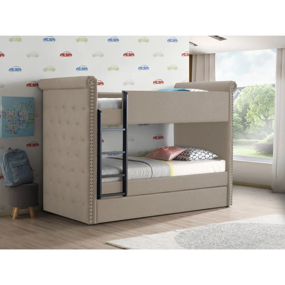 Twin Bunk Bed & Trundle N534