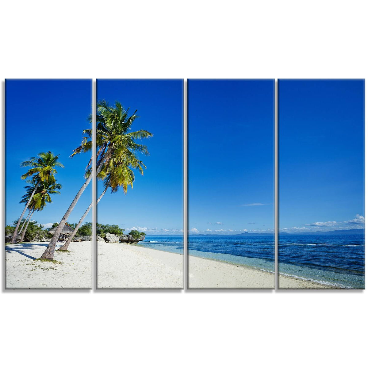 Canvas Artwork Print 60 in. Wide x 28 in. High 5 Equal Panels K542082
