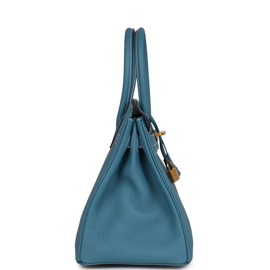 Blue Jean Togo Leather Bag C258448
