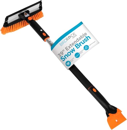 Extendable Snow Brush with Detachable Ice Scraper A661398