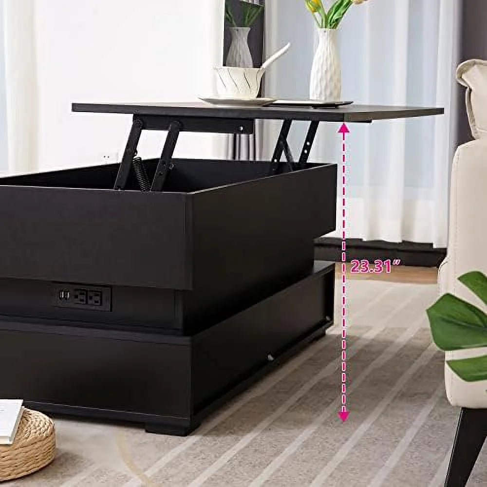 Lift Top Coffee Table with Charging Station X4283