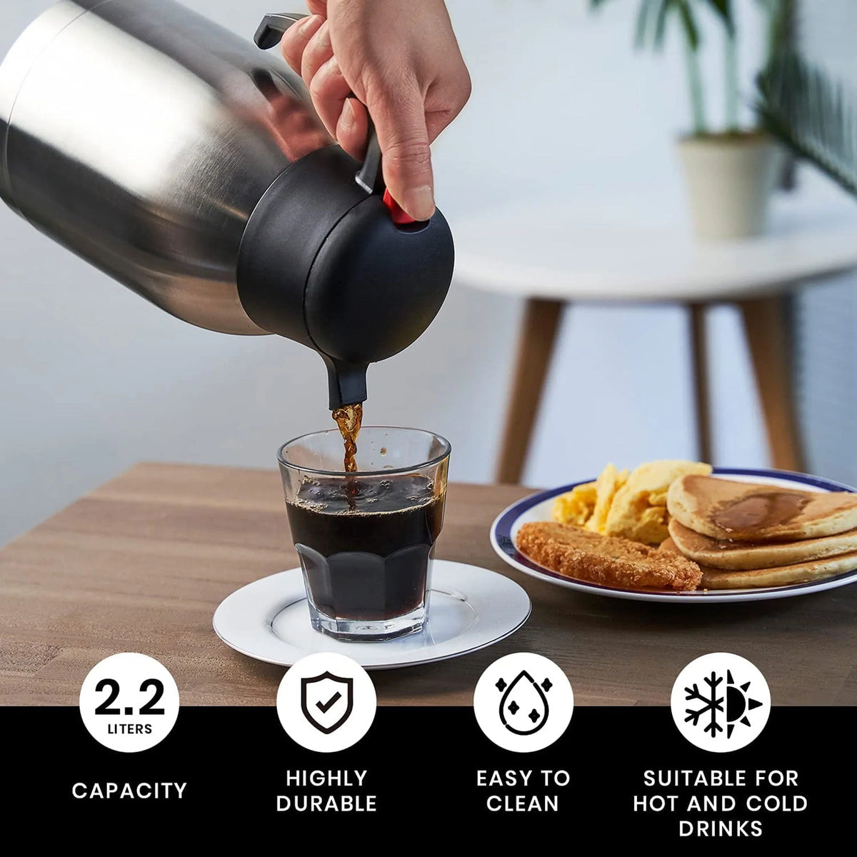 12 Cup Stainless Steel Pour Over Coffee Maker F2153