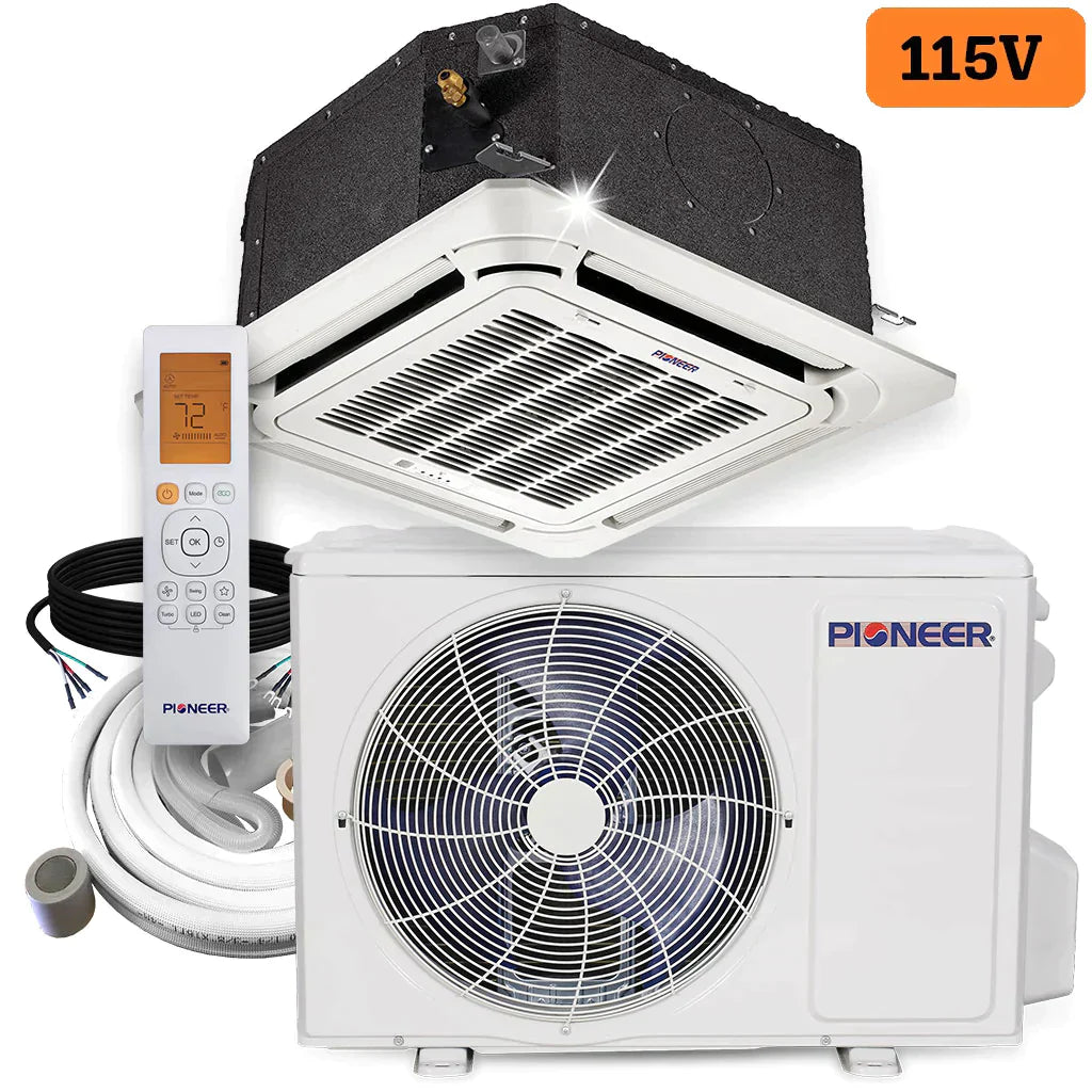 12,000 BTU 21.5 SEER 115V Compact Cassette Mini-Split Air Conditioner Heat Pump M265