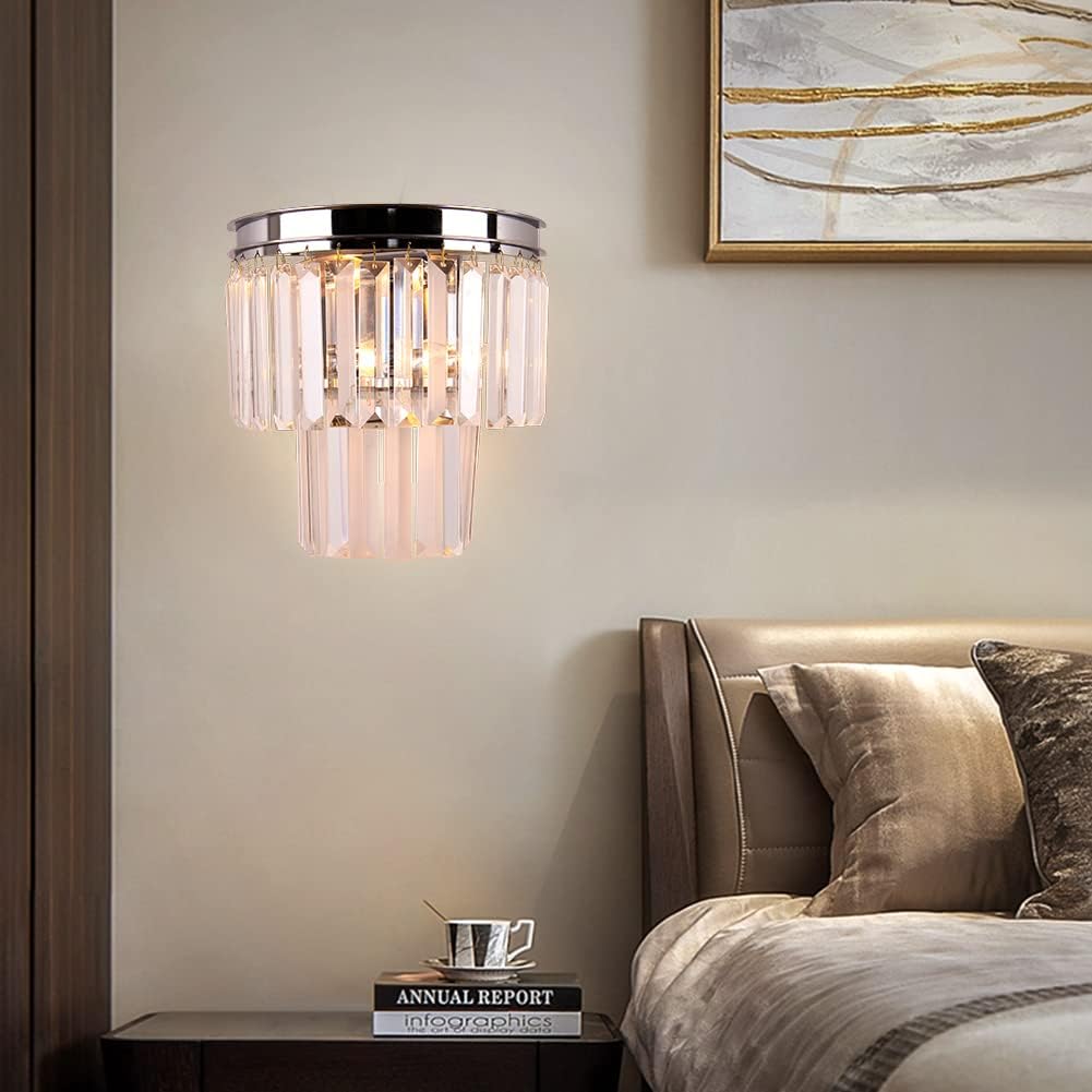 Black Crystal Wall Sconce U528