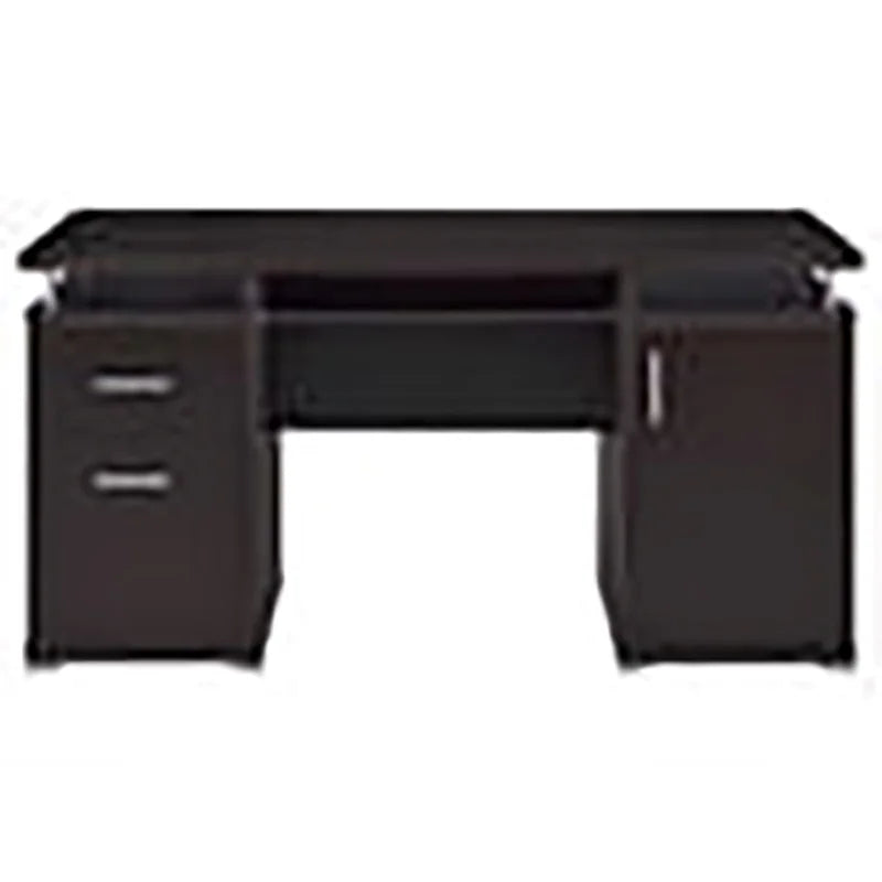 2-Drawer Contemporary Wood Computer Desk T4332