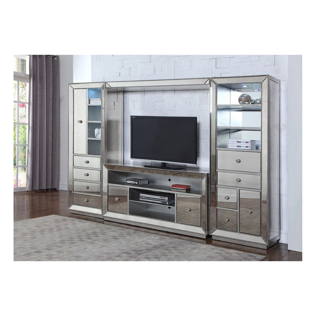 4-Piece Solid Wood Entertainment Center Q684892