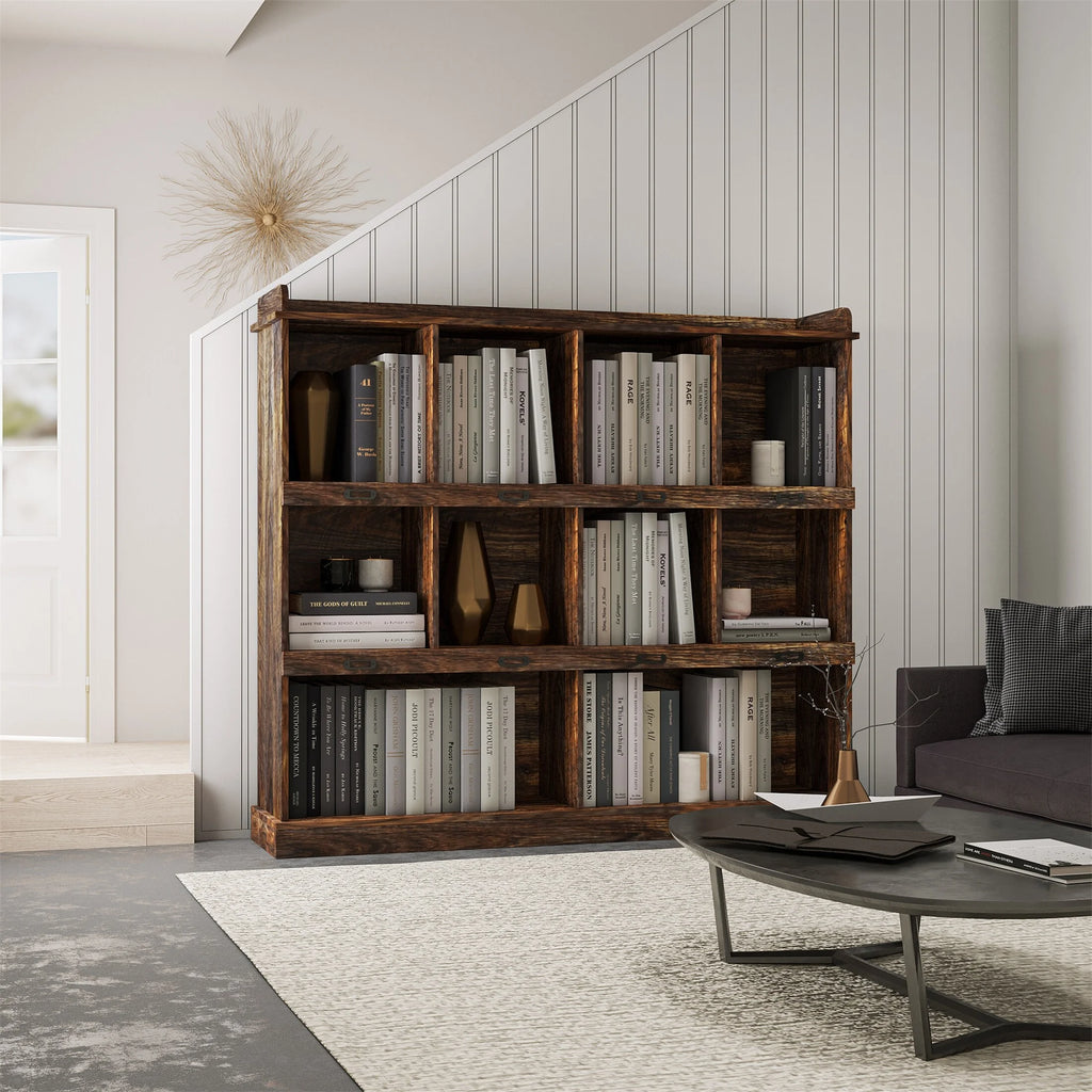 10-shelf Brown Bookcase R7898
