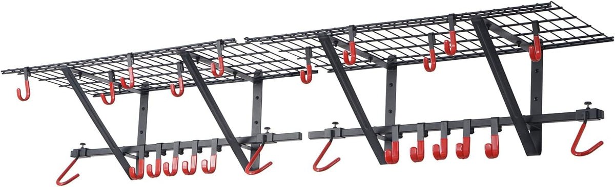 Wall Shelving 2-Pack with Bike Hooks M186