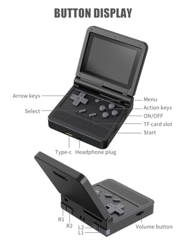 Retro Handheld Game Console with 16G Built-in 2000 Classic Games Q8149
