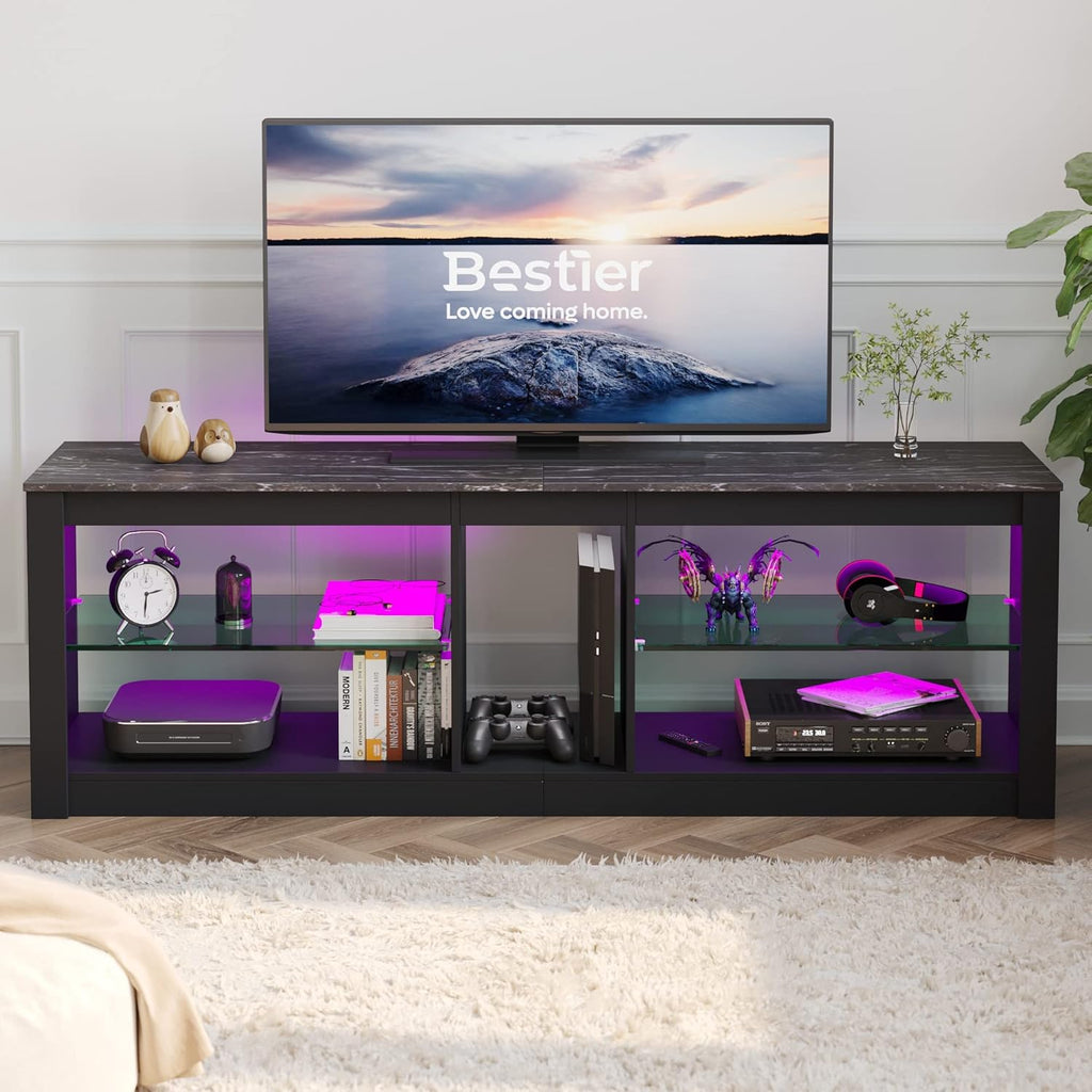 Rustic Brown 42 Inch TV Stand with LED X3857