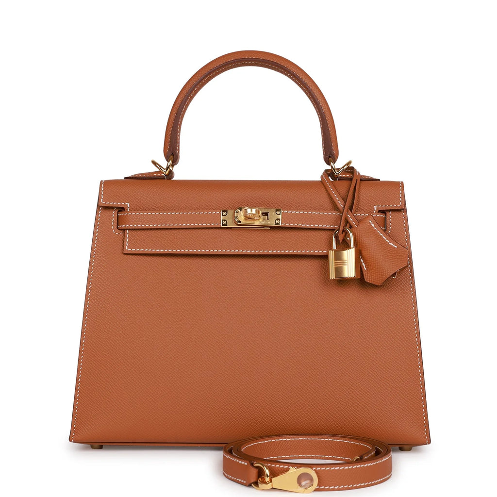 Gold Epsom Leather Handbag R8637