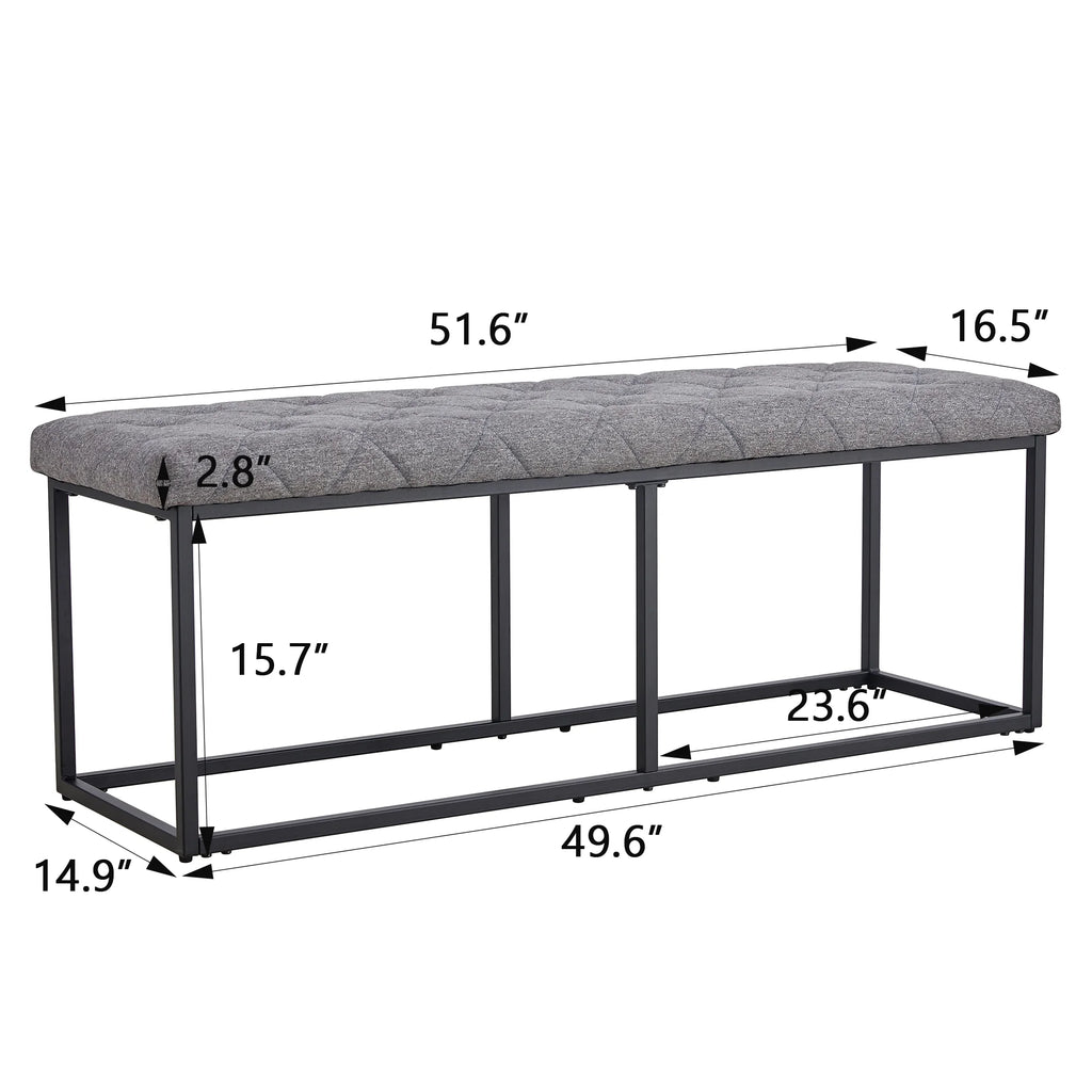63" 6-Piece Dining Table with 4 Chairs & 1 Bench F701