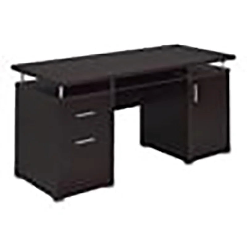 2-Drawer Contemporary Wood Computer Desk T4332