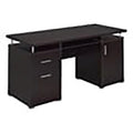 2-Drawer Contemporary Wood Computer Desk T4332