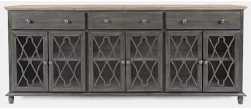 Six Door Grey Accent Cabinet R39997