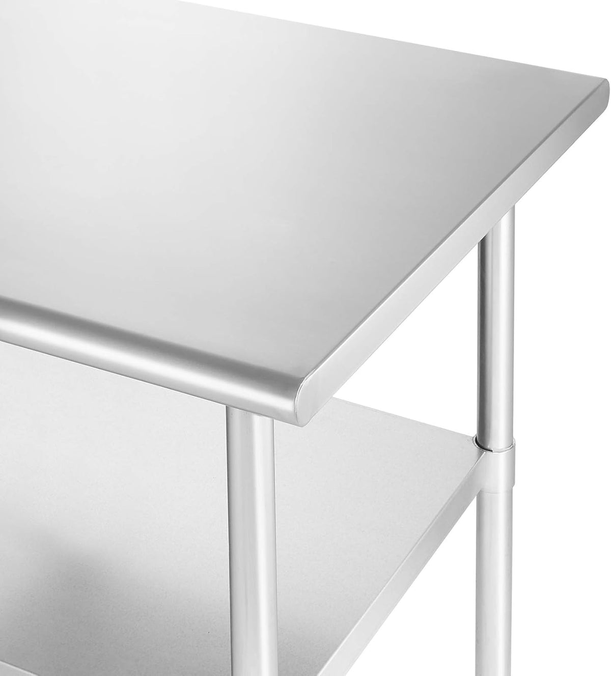 Stainless Steel Commercial Kitchen Prep & Work Table with 4 Casters N210