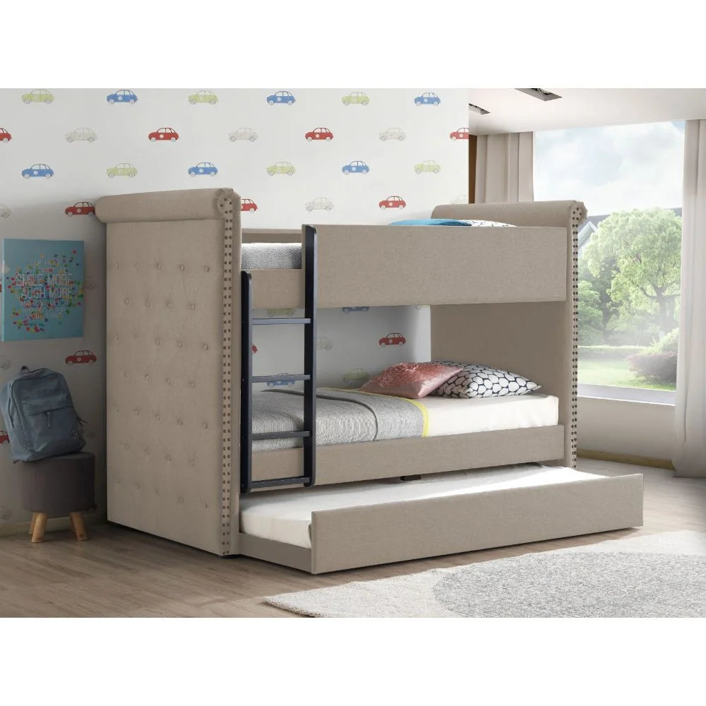 Twin Bunk Bed & Trundle N534