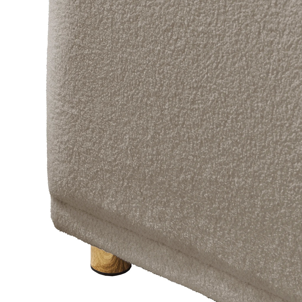 Teddy Fabric Upholstered Accent Chair with Metal Legs G345