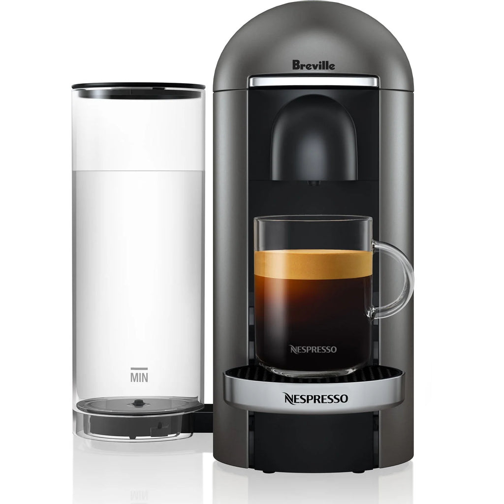 Titanium and Black Coffee & Espresso Single-Serve Machine and Milk Frother L278879