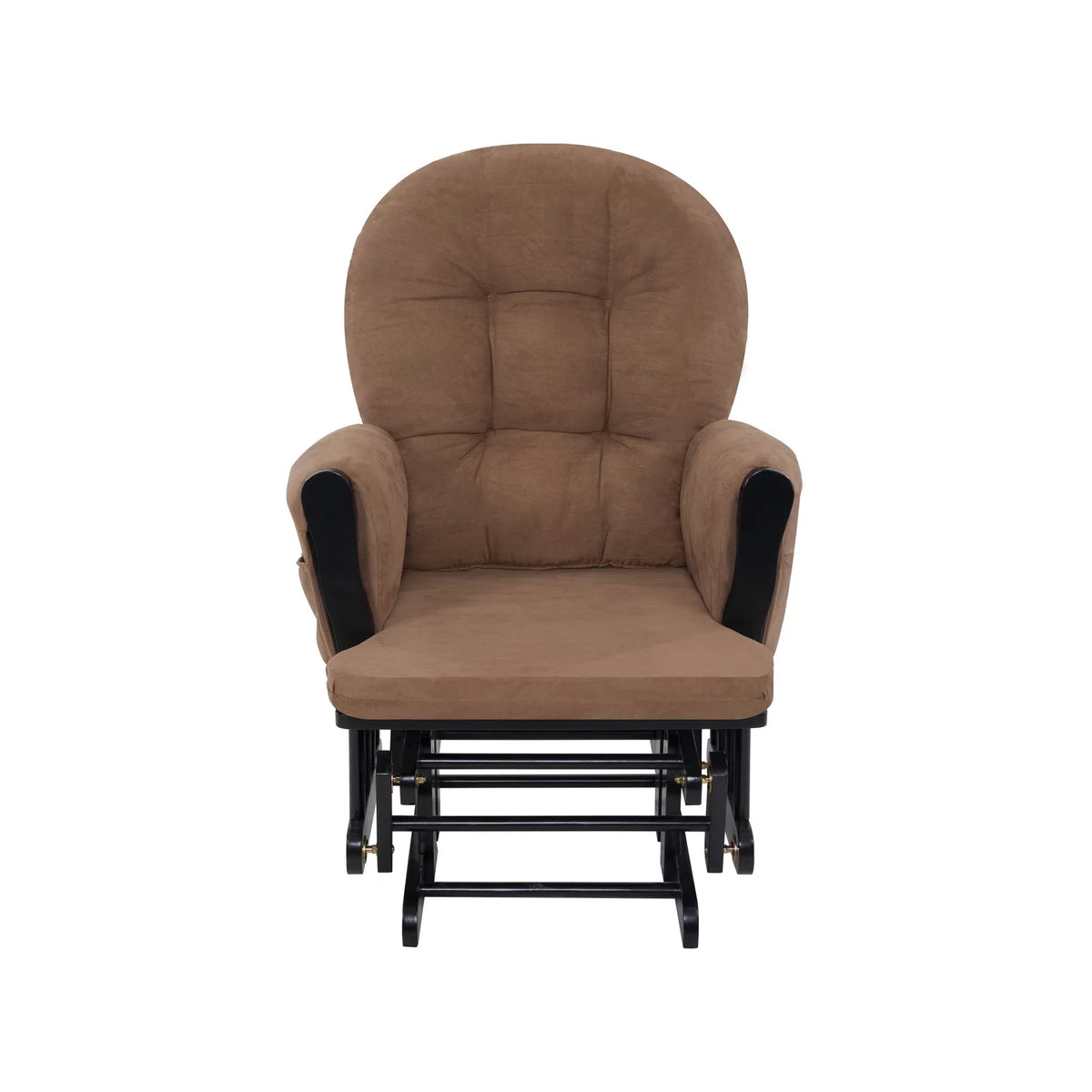 Upholstered Swivel Glider Rocker with Ottoman I10883