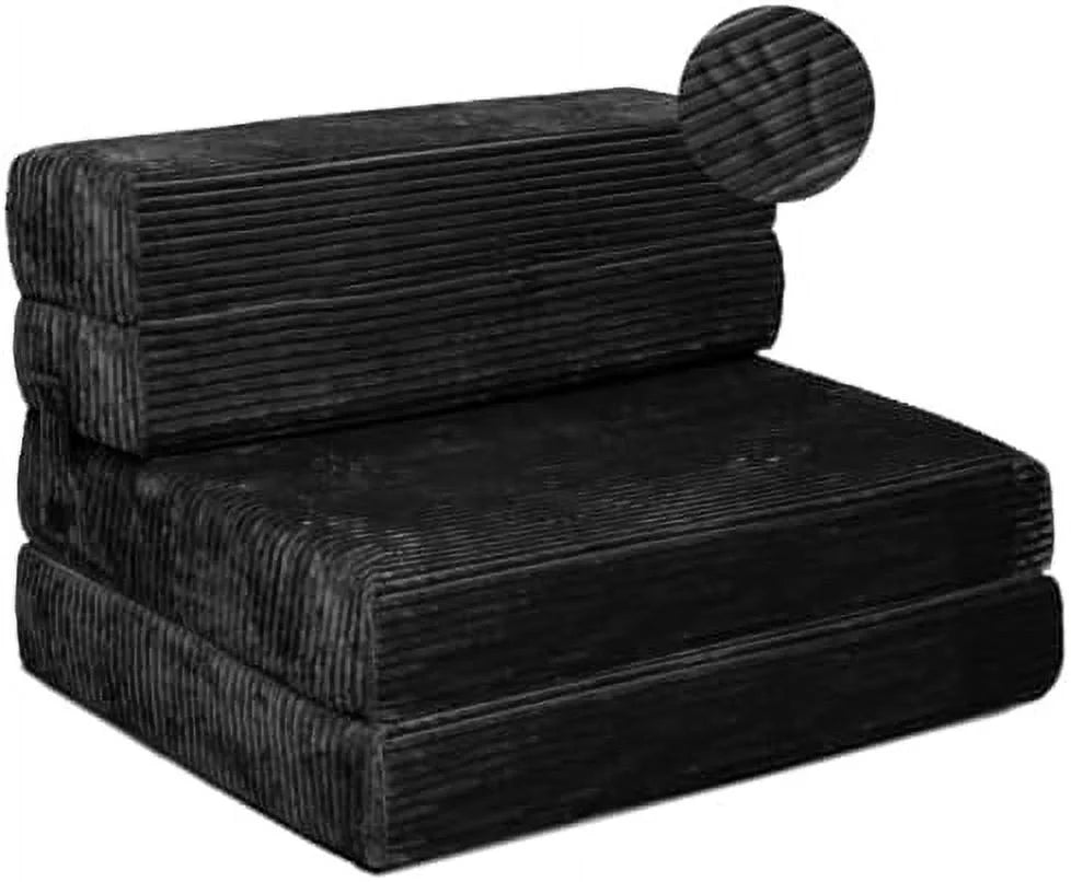 Tri Folding Memory Foam Mattress Twin Size Grey W5925