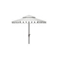 9 ft. Double Top Umbrella White & Black O703716
